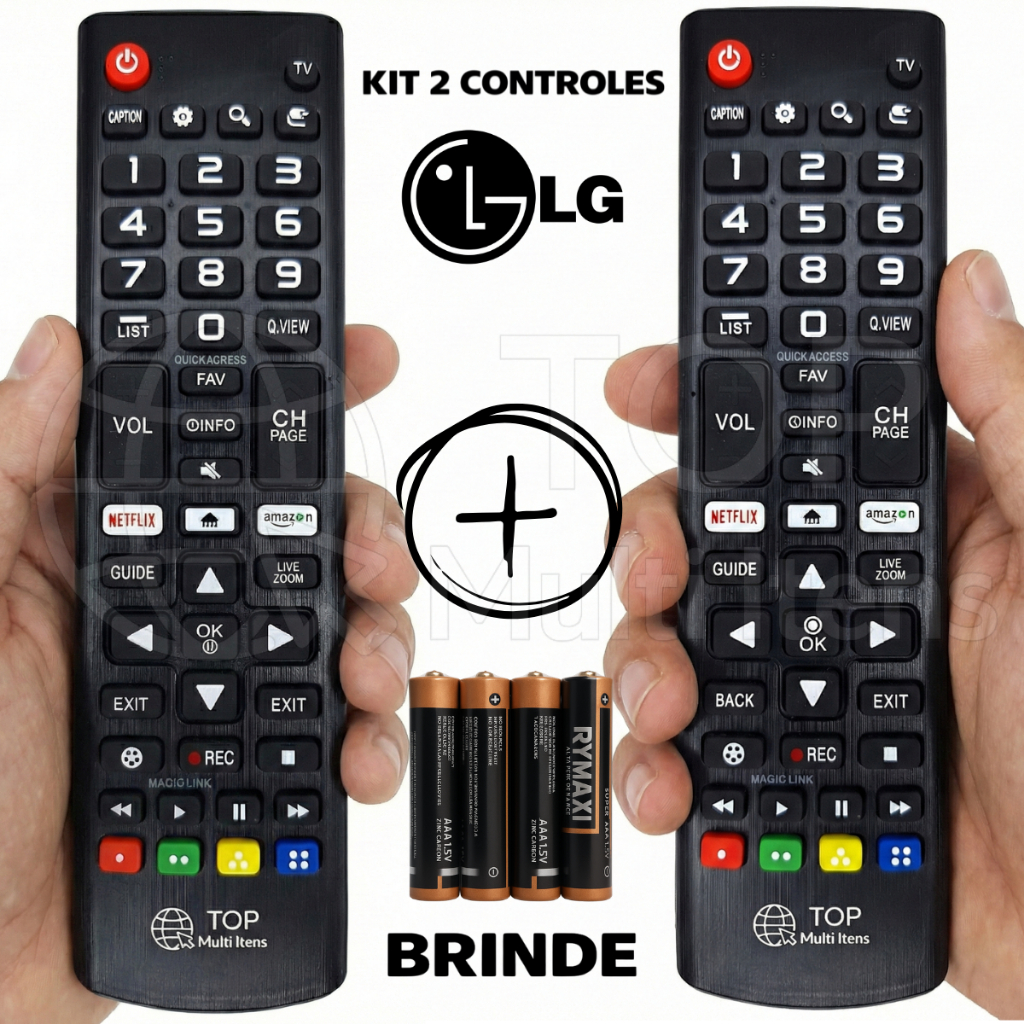 Kit Controle Remoto TV L G Smart Universal 7045 / 8035 Compatível  + pilhas em Oferta na Shopee