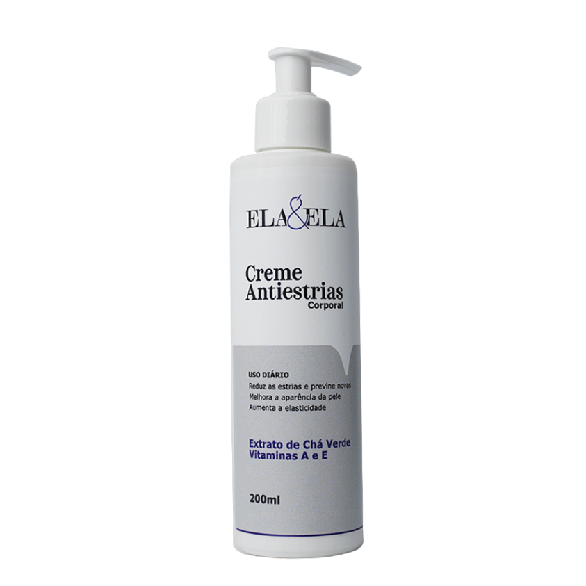 Creme Anti-Estria Ela&Ela - Diga Adeus às Estrias! Hidrate e Proteja sua Pele!!!