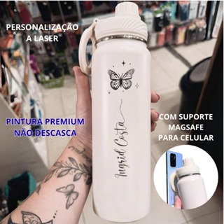 Garrafa Térmica suporte celular Magsafe Bear Thermal Maris 750ml/850ml/1.2L Premium Personalizada em Oferta na Shopee