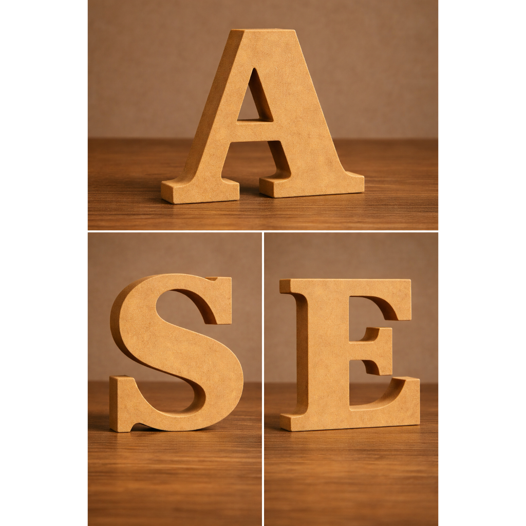 Letras Decorativas MDF  Personalizadas Decoração Números e Símbolos quarto infantil em Oferta na Shopee