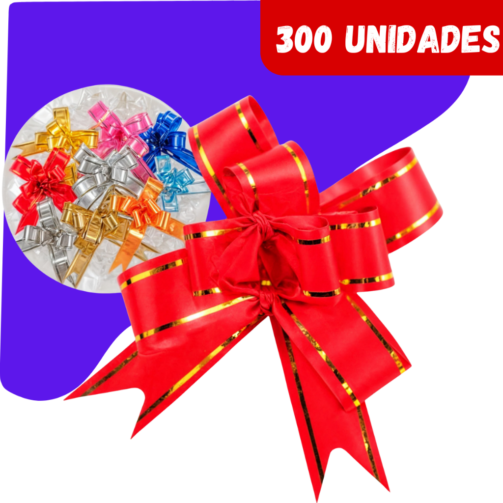 Kit Laços Pronto Fácil Mágico  Fita P/ Presente Cores aleatórias em Oferta na Shopee