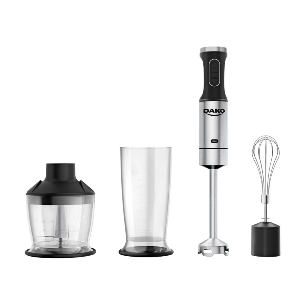 Mixer 3 em 1 Dako com Função Turbo 220V Preto Triturador Batedor Portátil