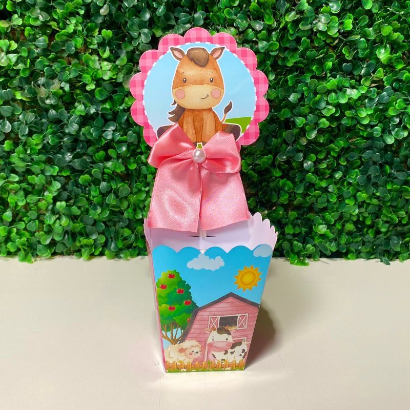 Centro de mesa cachepot Personalizadas FAZENDINHA MENINA para Decoração de Festas/ Lembrancinhas-/ festa infantil/