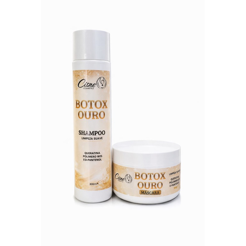 kit Tratamento capilar botox de ouro Cisne Cosmétics