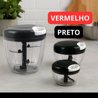 Processador de Alimentos Triturador de Alho 900ml - 500ml - 170ml - Escolha o Tamanho e Cor em Oferta na Shopee