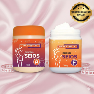 Kit Creme Aumenta e Firmador de Seios Efeito Volume e Lifting Com Adipofill e Commipheroline Lucy's em Oferta na Shopee