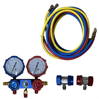 Maleta Manifold Manômetro Ar Condicionado 2.5mt R134completa * em Oferta na Shopee