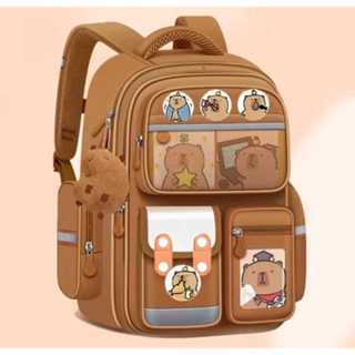 Mochila capivara bolsa escolar diária unissex em Oferta na Shopee