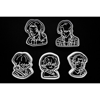 Cortador de Biscoito K-Pop Demon Hunters – Huntrix & Saja Boys (Kit com 5 Peças)