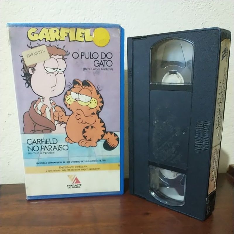 VHS Garfield: O Pulo do Gato / Garfield no Paraíso - Vídeo Arte