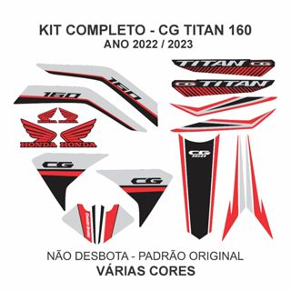 Kit Adesivos Faixas CG Titan 160 2022 2023 em Oferta na Shopee