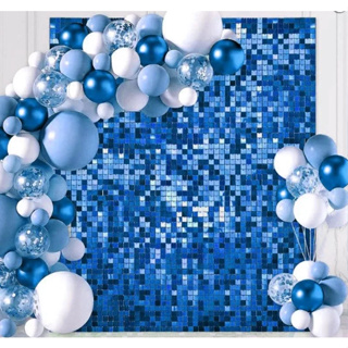 Painel Metalizado Cortina Quadradinho 1m x 2m Festa Decoração Aniversario em Oferta na Shopee