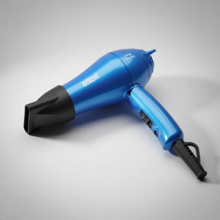 Mini Secador de Cabelo Azul Bivolt Dobrável Portátil com Tecnologia Ionic 2 Velocidades em Oferta na Shopee