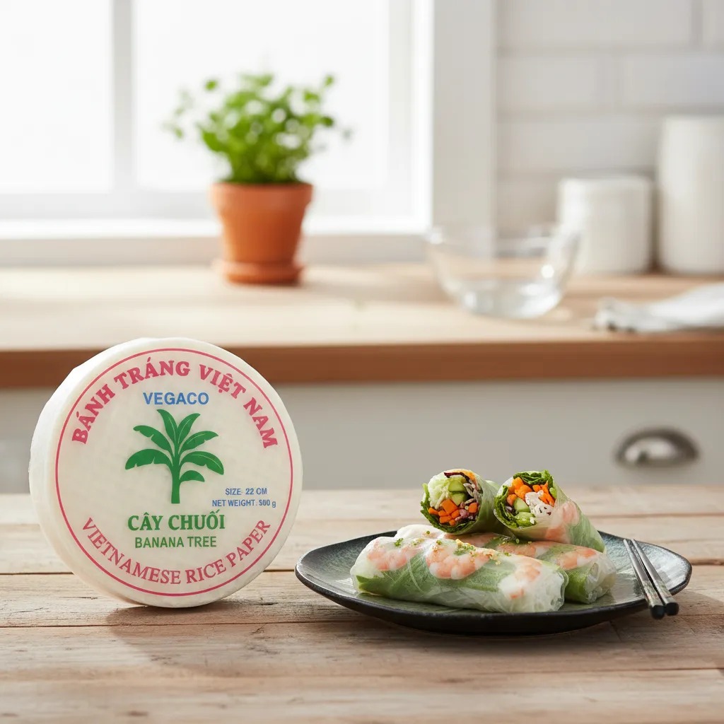 Folha De Arroz Vietnamita Papel De Arroz 300gr 10 Folhas em Oferta na Shopee