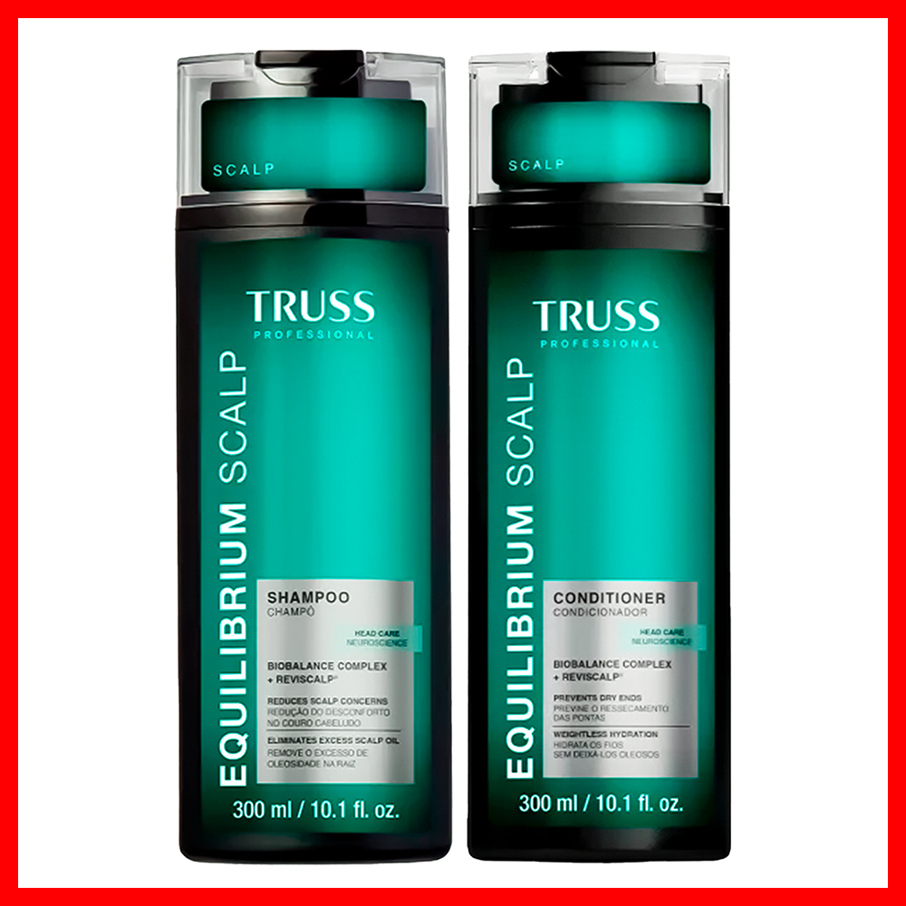 Truss Equilibrium Scalp Shampoo 300ml + Condicionador 300ml (2 Produtos)