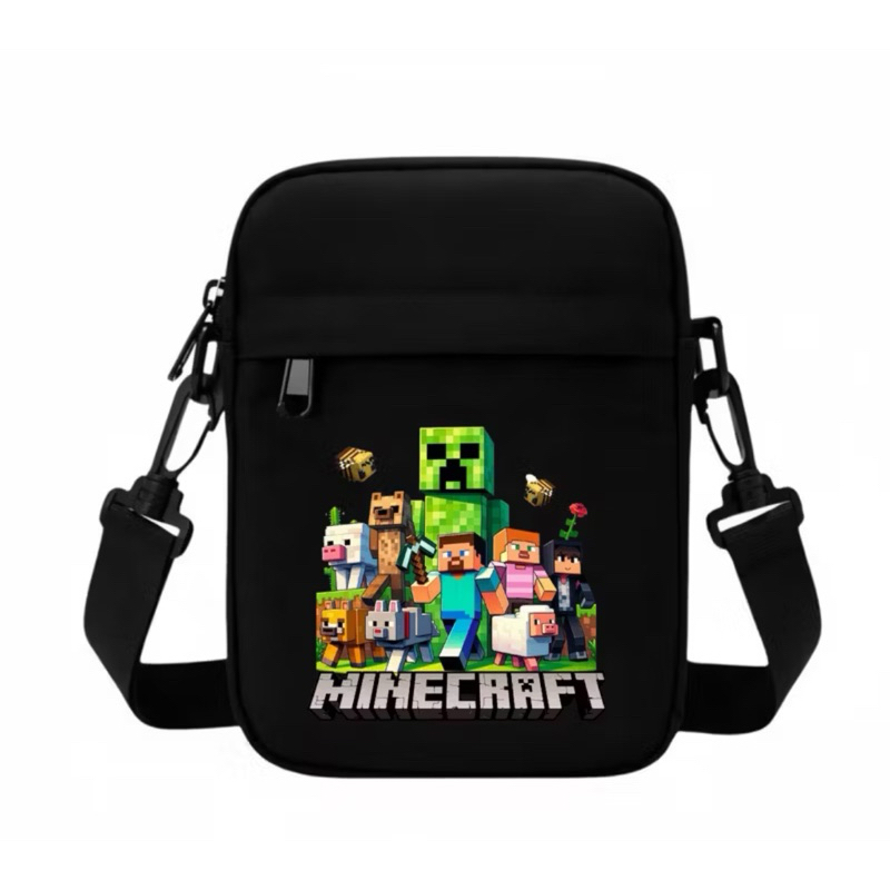 Bolsa Transversal Shoulder Bag Resistente infantil Minecraft