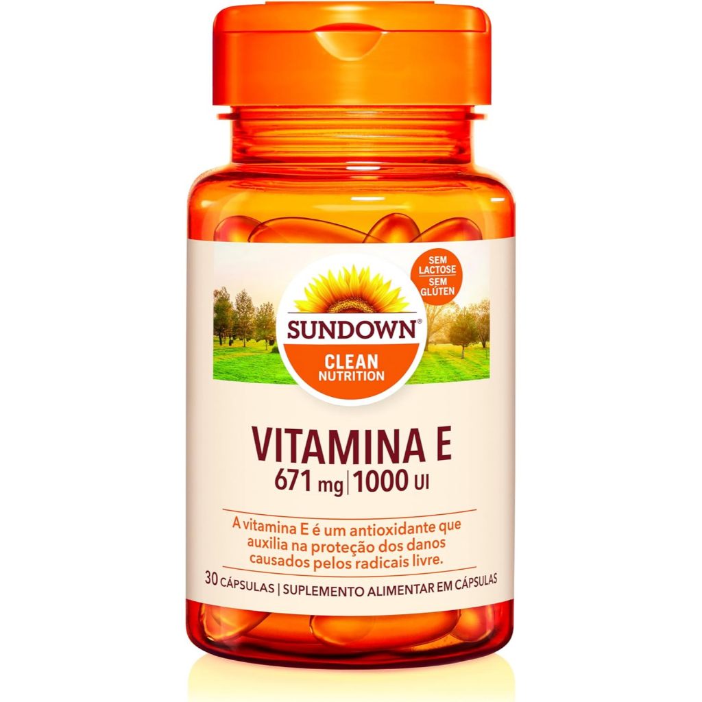 Sundown Naturals Vitamina E 1000UI - 30 Cápsulas em Oferta na Shopee