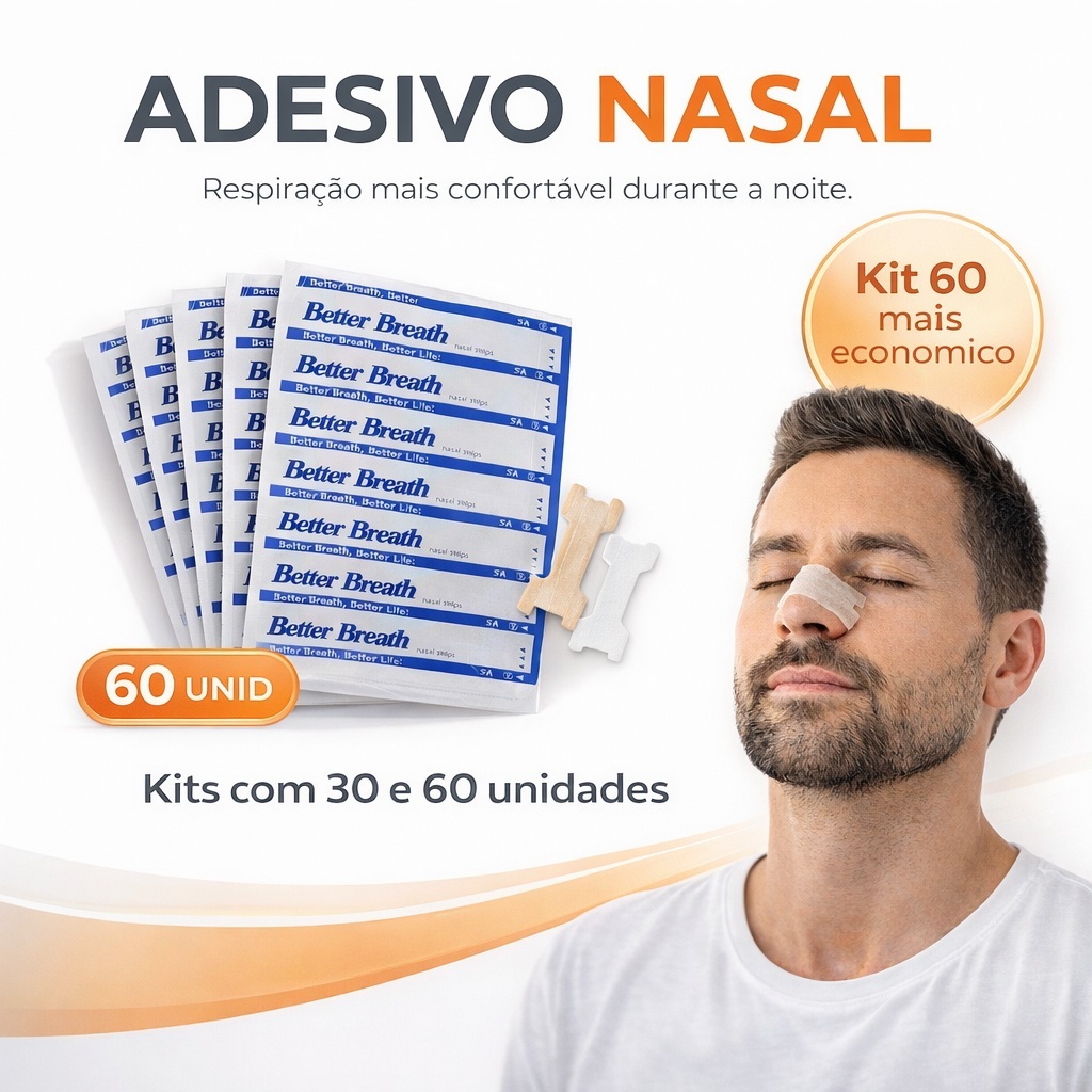 Adesivo Dilatador Nasal Kit 30 e 60 Unidades | Mais Economia no Seu Sono em Oferta na Shopee