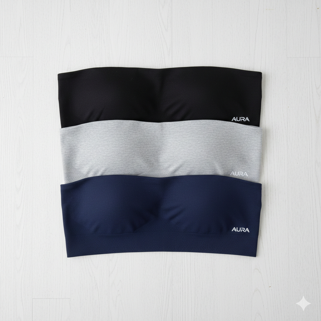 Kit 3Top Faixa Tomara que Caia Juvenil Suplex Ideal Para Escola, Usar por Baixo como Sutiã Não Aparece super Confortavel