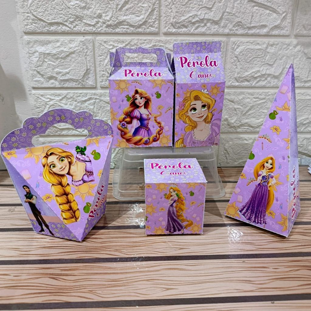 Kit Festa ENROLADOS RAPUNZEL Personalizados | Lembrancinhas | Festa infantil | Aniversário