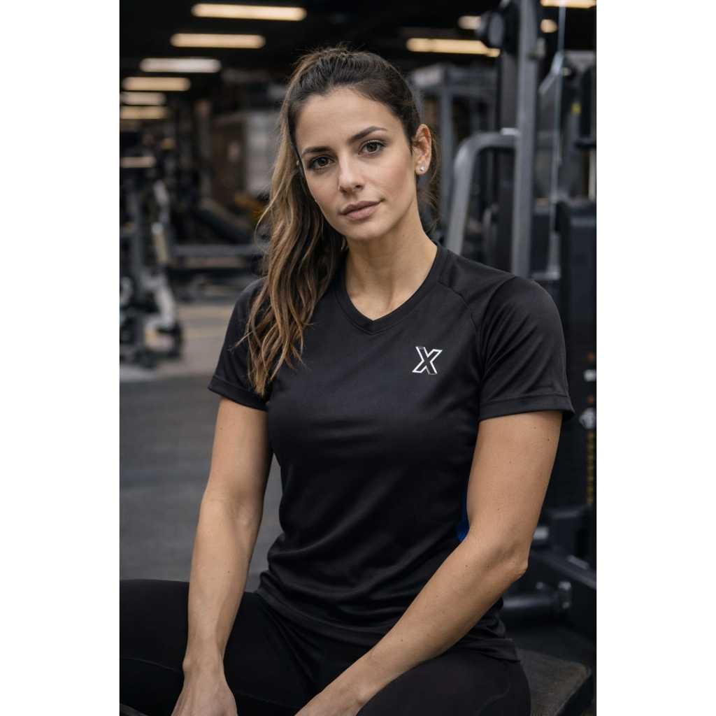 CAMISETA FEMININA BLUSA BASICA CASUAL E de Aeróbica ESTILOSA GOLA REDONDA FEMININA Manga Curta Blusa Confortável