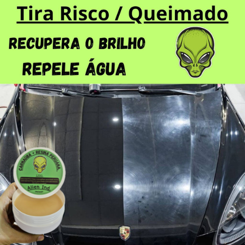 Cera ALIEN IND Polimento Queimado Riscos Carnauba Automotiva em Oferta na Shopee