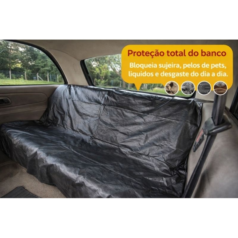 Capa Protetora Banco Carro Couro Impermeável Proteção Pets, Praia, Academia e Suor — imagem 2 de 2