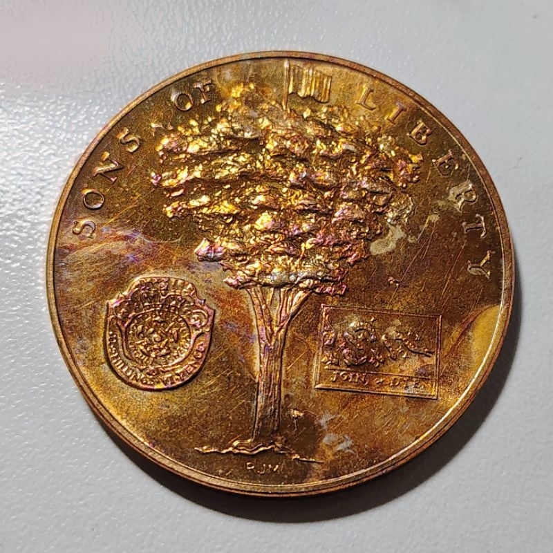 Medalha Estados Unidos 1972 - Bicentenário da Revolução Americana  - Elimatec Moedas Antigas.