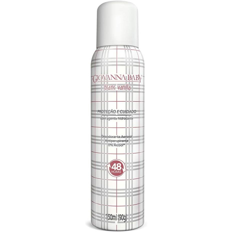 Desodorante Aerosol 48hrs Giovanna Baby Blanc Vanilla 150ml em Oferta na Shopee