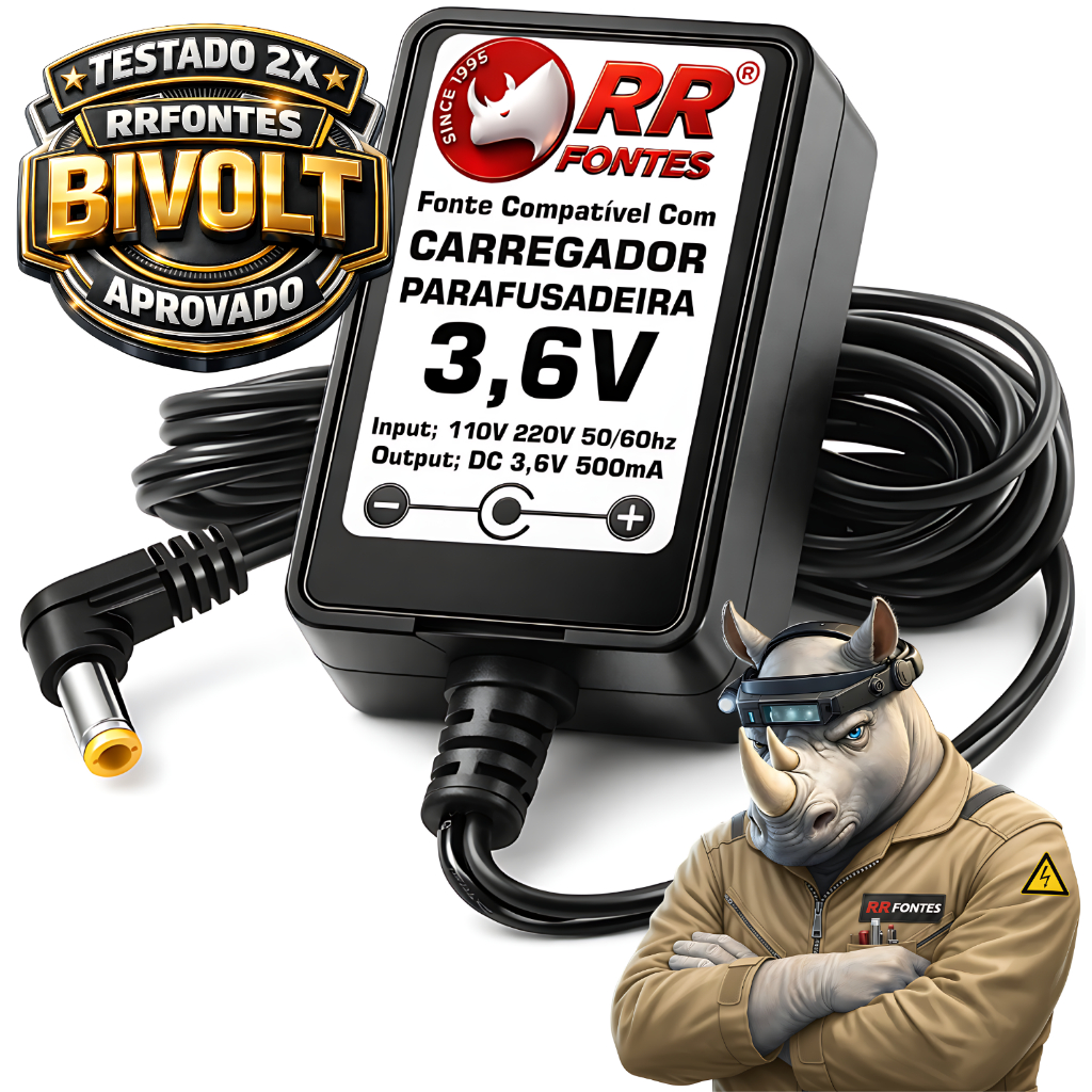 Fonte Dc 3,6v Pra Parafusadeira Com Bateria De 3,6v Skil