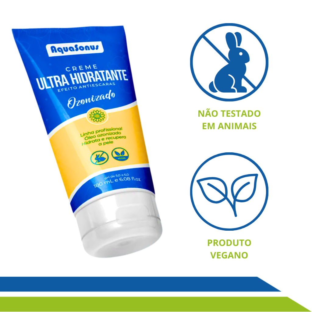 Creme Ultra Hidratante Ozonizado com Oléo de Girassol Prevenção de Escaras Idoso