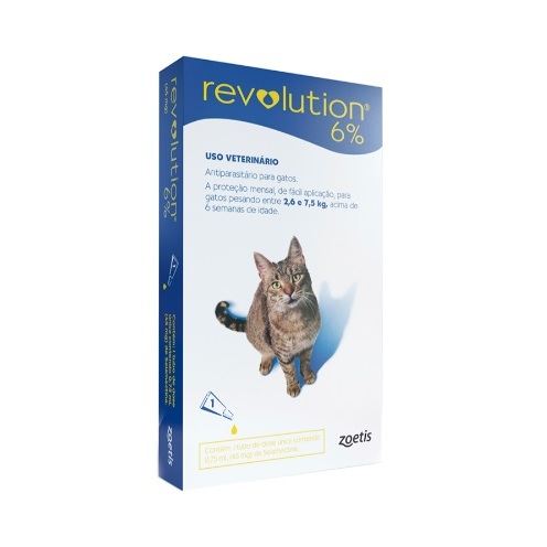 Revolution Gatos 2,5 A 7,5 Kg 45mg - Pipeta Lacrada