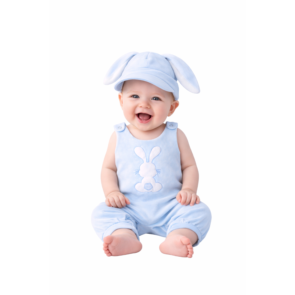 Jardineira Para Bebê Unissex Coelho Sansão Roupas de Bebê Menino e Menina em Oferta na Shopee