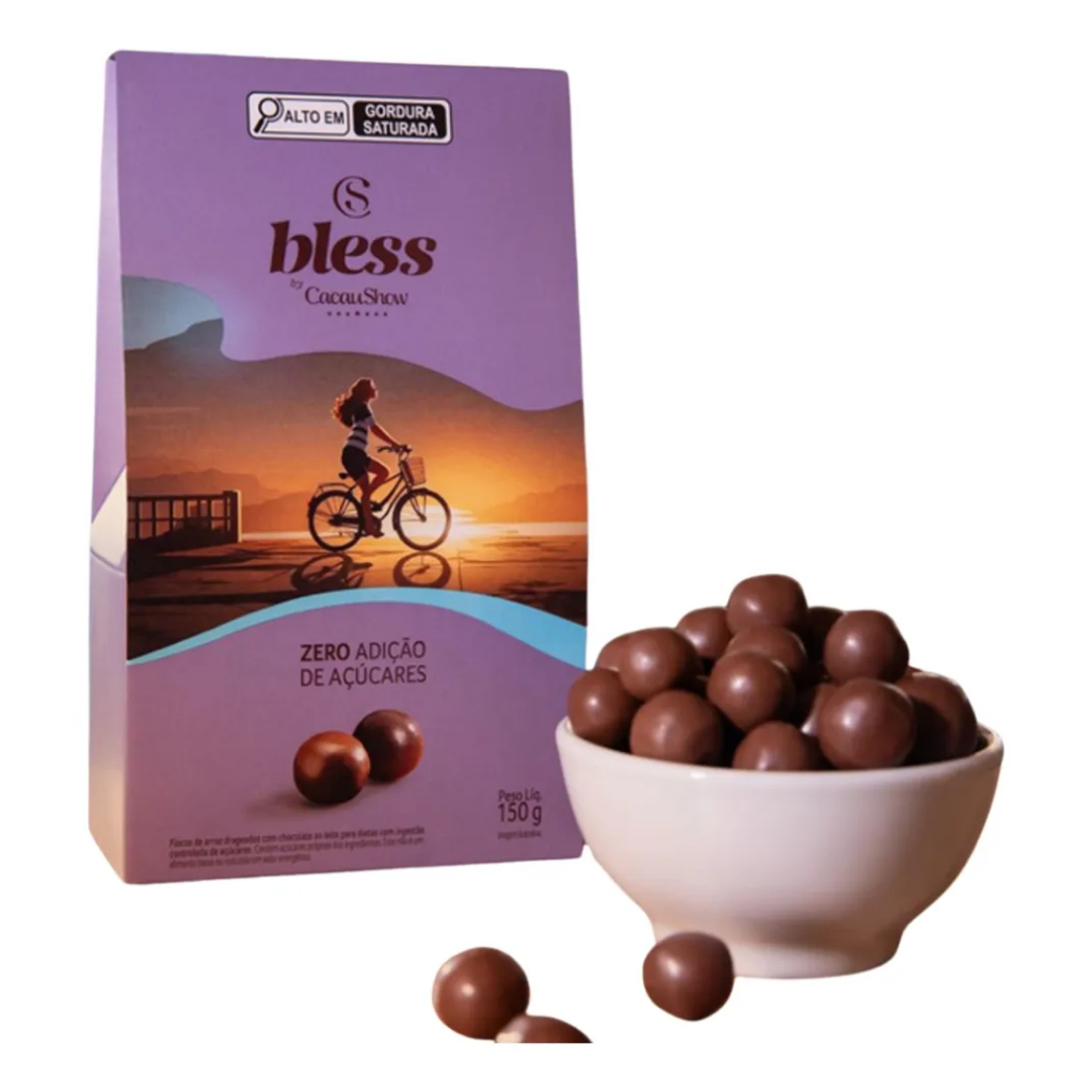Dreageado Zero Adição De Açúcar Ao Leite 150g Chocolates Zero Açucar Cacau Show Chocolates Ibac - Cacau Show Chocolate A