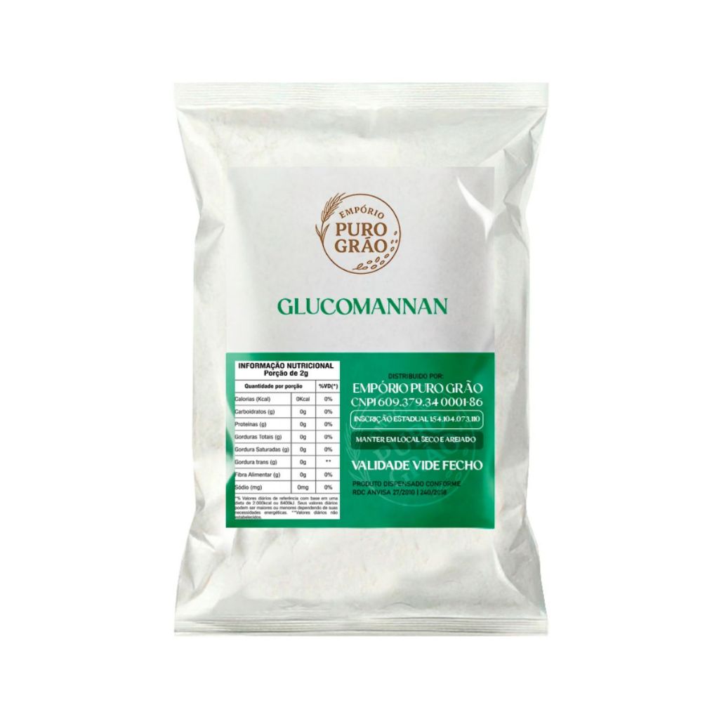 Glucomannan Fibra Emagrecimento Dieta Academia Regime Natural 100% Puro em Oferta na Shopee