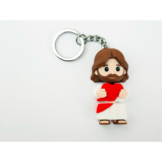 Chaveiro Jesus com Coração – Mini Figura Articulada Flexi em Oferta na Shopee