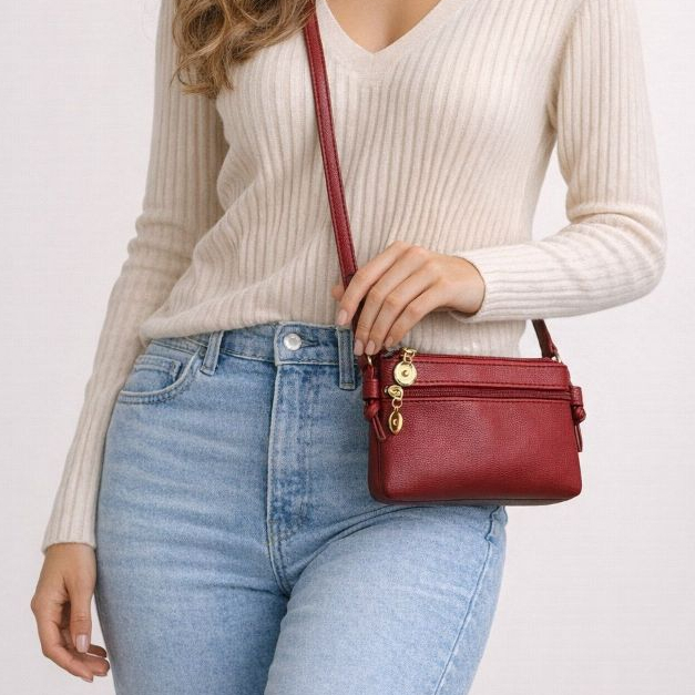 Carteira Feminina de Mão em Couro Premium com Alça Grande de Ombro e Zíper Reforçado Carteira para Celular - Original em Oferta na Shopee