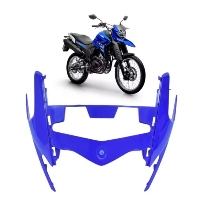 Carenagem frontal farol máscara Lander XTZ 250 azul 2020 em diante