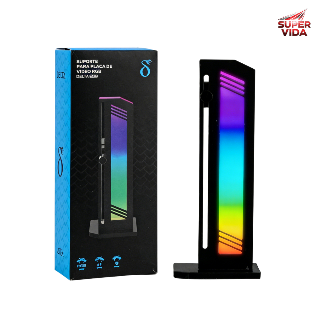 Suporte Para Placa De Vídeo Rgb Ajustável Delta-S418 Para Gabinete Gamer Anti-flexão