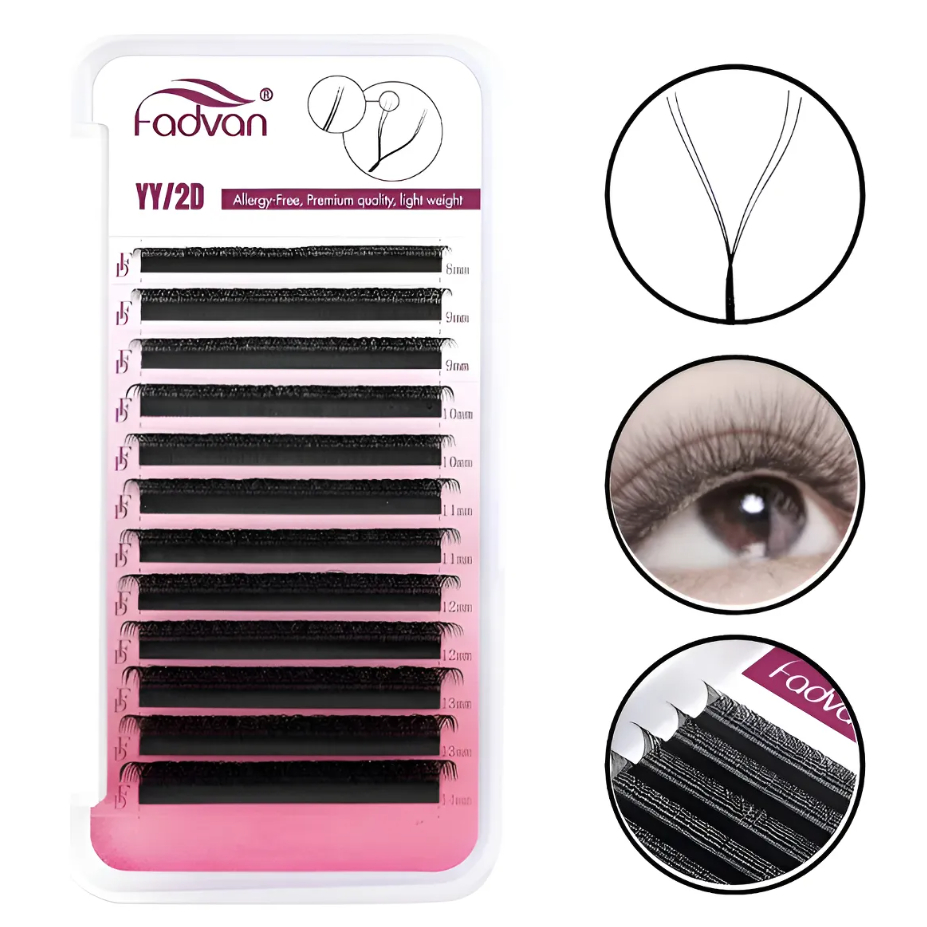 Cílios Fadvan Yy 0,07 - Volume Brasileiro - Mix E Individual