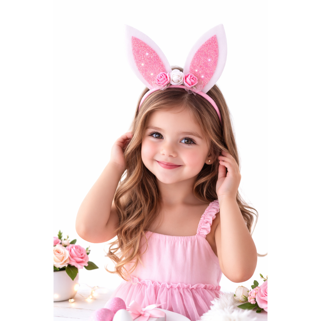 Tiara Infantil Coelhinha Menina Páscoa Festas Coelhinha Da Páscoa Tiarinha De Orelhinha E.V.A