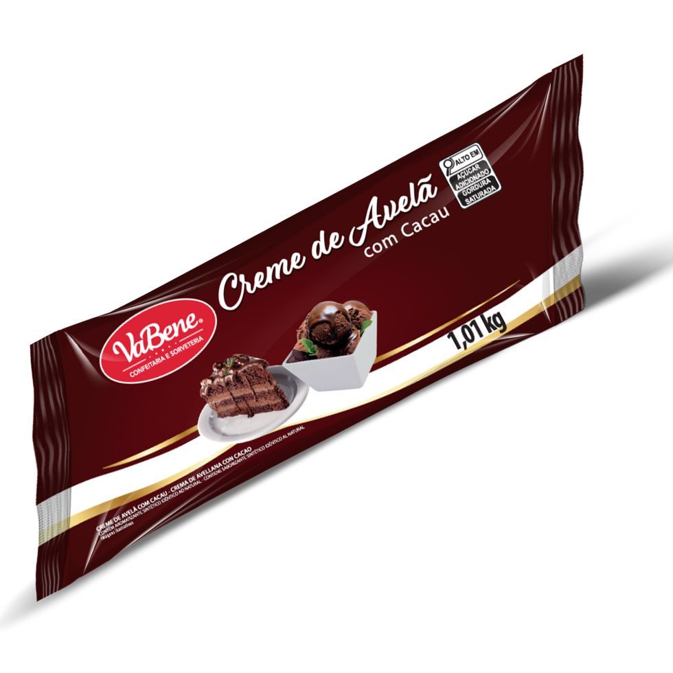 Creme de Avelã com Cacau Bisnaga 1,01kg Vabene