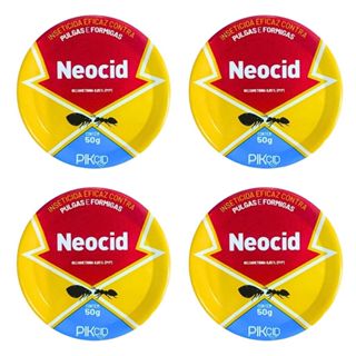 Kit 4 Neocid Pó Para Formigas E Pulgas Lata 50g Original em Oferta na Shopee