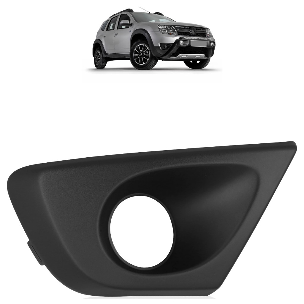 Moldura Grade Milha Duster 2016 2017 2018 2019 2020 Com Furo em Oferta na Shopee