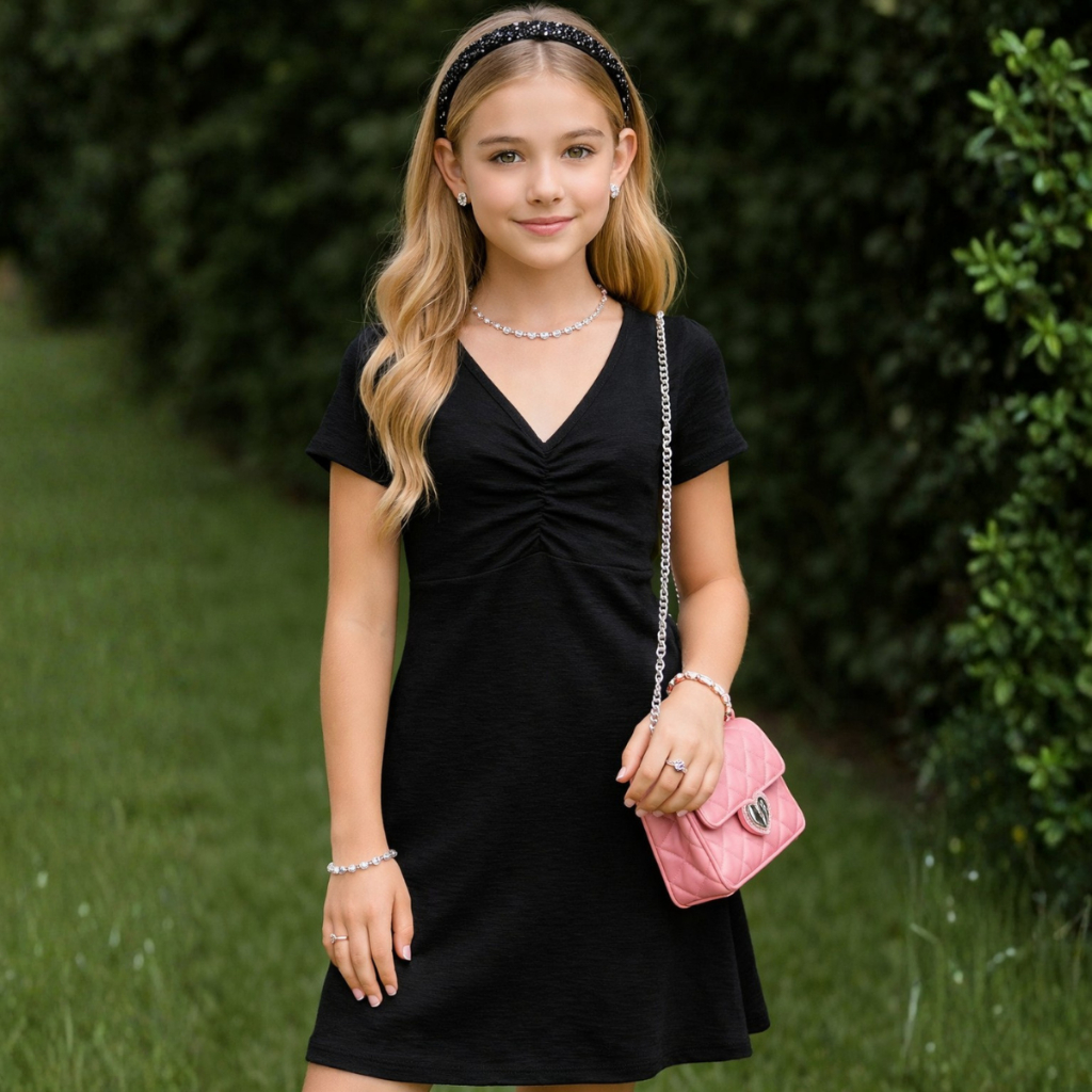 Vestido Infantil Menina do 07 ao 14 Anos | Vestido Infantil Menina 12 Anos | Vestido Infantil Blogueirinha em Oferta na Shopee