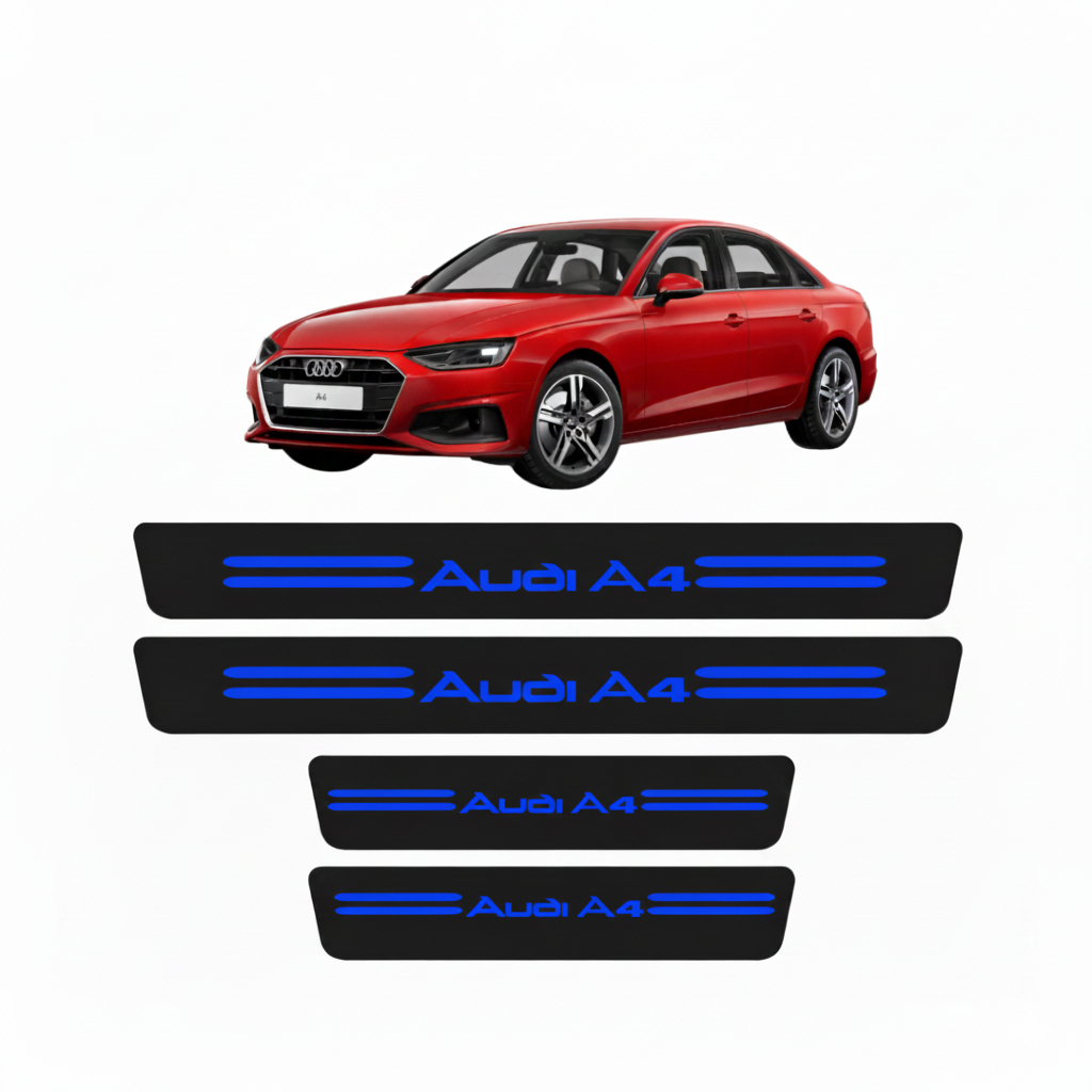Kit Soleira de Porta Audi A4 proteção anti risco Universal personalizado vinil automotivo