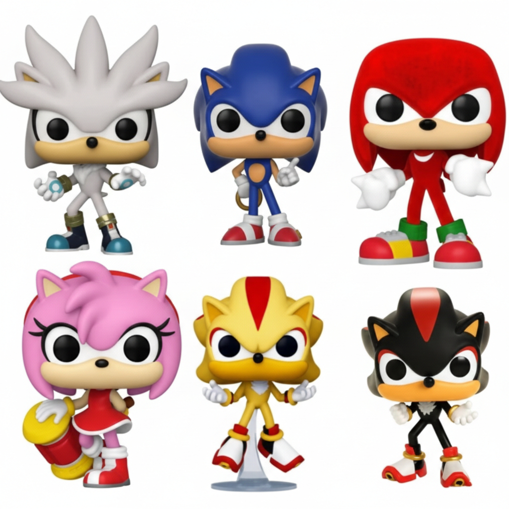 Bonecos Colecionáveis Sonic: Os Heróis de Mobius - Sonic, Shadow, Silver, Knuckles COM e SEM Caixa Personaliza em Oferta na Shopee