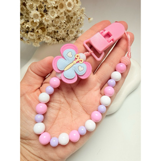 Prendedor de Chupeta para Menina -Bico para bebê / enxoval / chupeta/ Maternidade em Oferta na Shopee