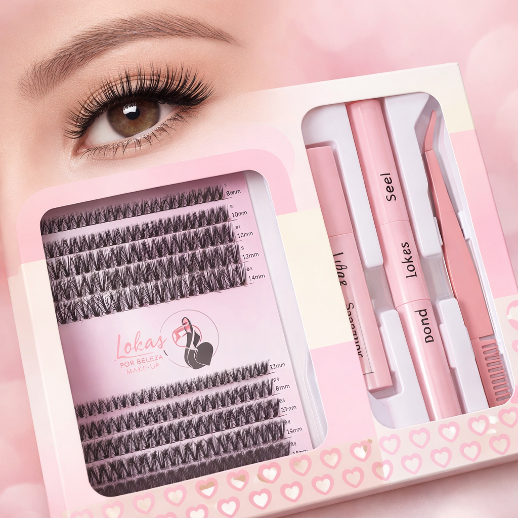 Love Rain Kit Cílios Tufo Completo para Alongamento com Bond + Seal + Pinça em Oferta na Shopee
