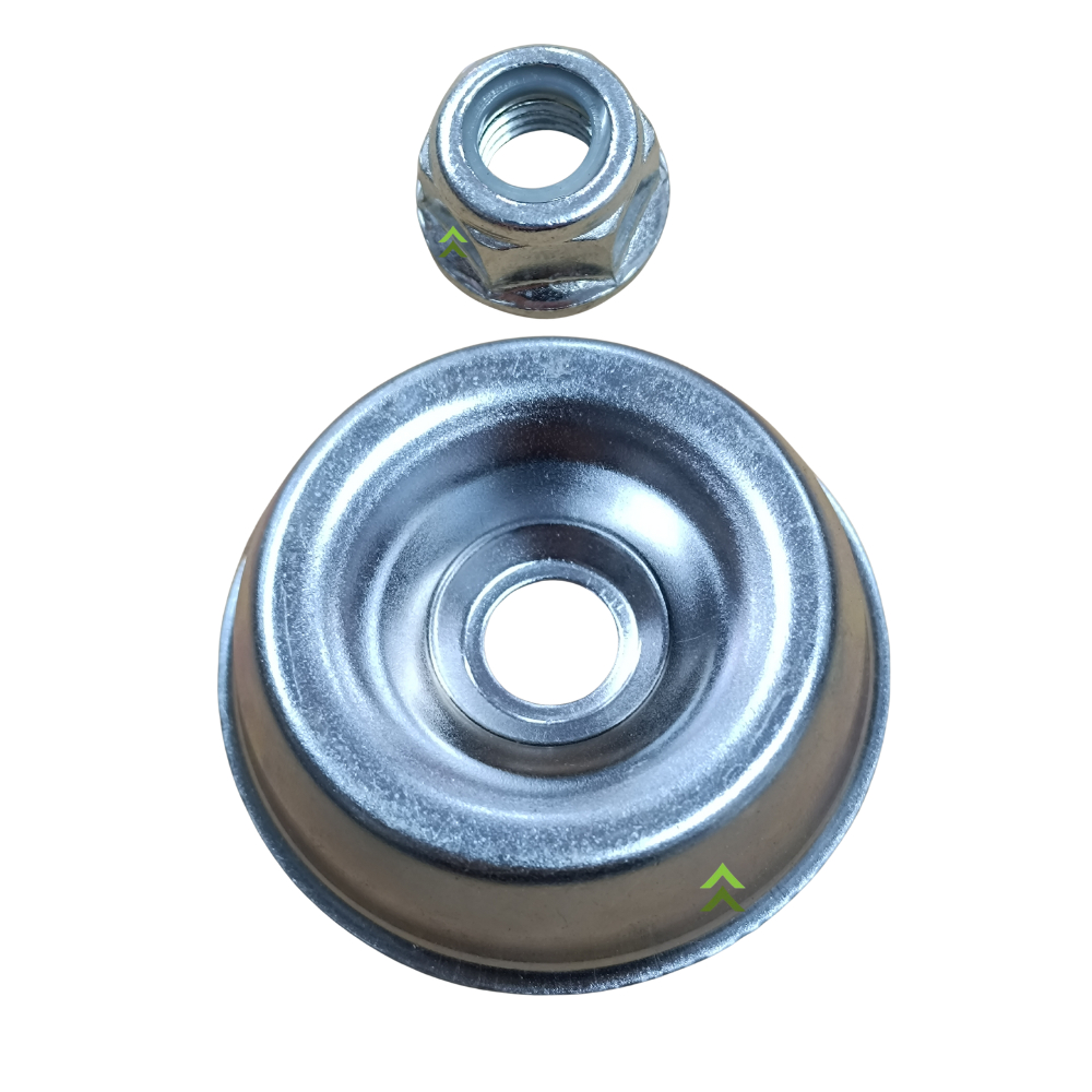 Kit Porca rosca esquerda + Protetor porca limitador Aço 16mm p/ Roçadeira Stihl FS-161/221/291/220